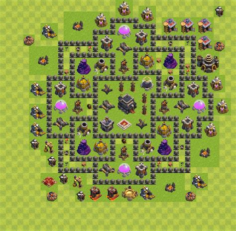 clash of clans level 9 base